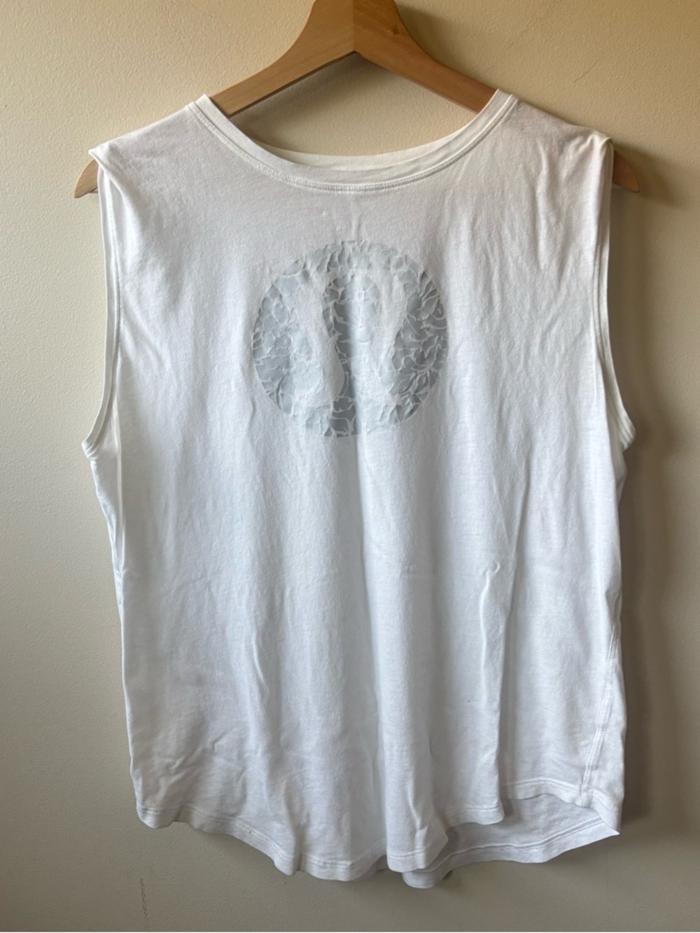 lululemon athletica White Sleeveless Workout Tank